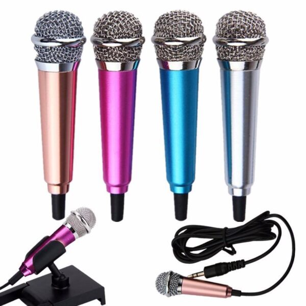 Mini Karaoke Condenser Wired 3.5mm Microphone Mic Mobile Phone For Android – Image 4