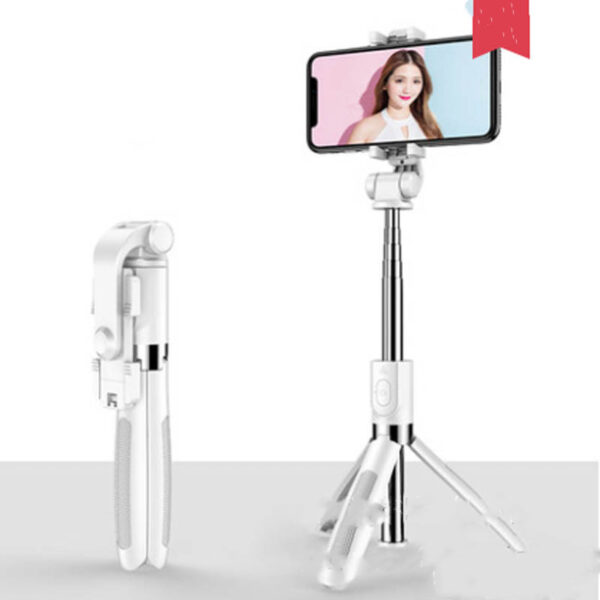 Compatible with Apple, Tripod Selfie Stick Mobile Universal Live Triangle Bracket One Bluetooth Selfie Artifact – Image 8