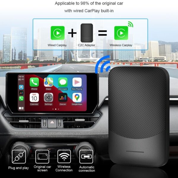 Android Auto Car Infotainment Box Wired To Wireless CarPlay