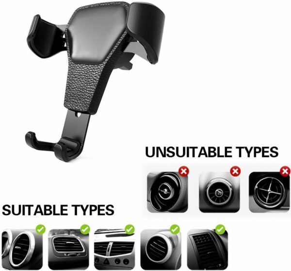 Universal Car Mount Holder Stand Air Vent Cradle For Mobile Cell Phone Gravity Car Mount Air Vent Phone Holder For I Phone X XR XS Max S Amsung S10 Note9 – Image 4