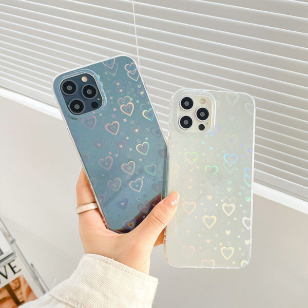 Laser Colorful Love For Double-sided Coated Silicone Phone Case – Image 2