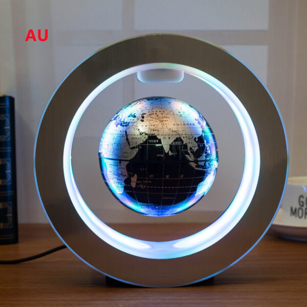 Round LED World Map Floating Globe Magnetic Levitation Light Anti Gravity Magic – Image 3