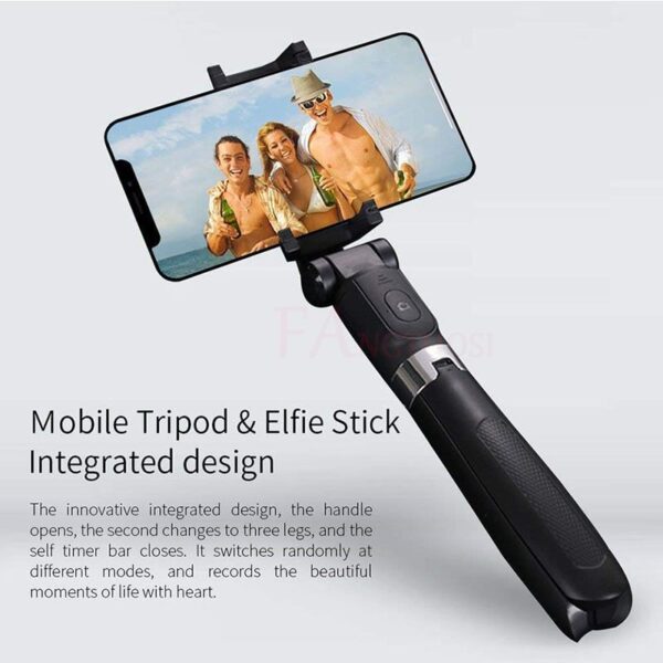 Compatible with Apple, Tripod Selfie Stick Mobile Universal Live Triangle Bracket One Bluetooth Selfie Artifact – Image 2