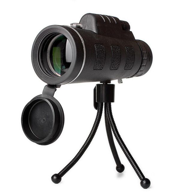 Compatible with Apple, Monocular Telescope Zoom Scope with Compass Phone Clip Tripod – Image 6