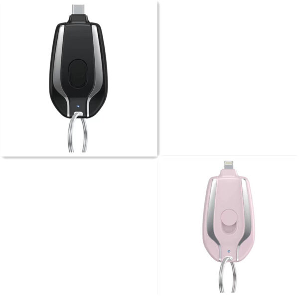 Keyring Charging Bank Wireless Portable 1500 Mah Emergency Power Supply Telescopic Small Mobile Power Supply – Image 3