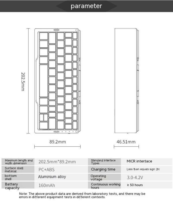 Folding Bluetooth Keyboard And Mouse Set Apple Android Suitable For Tablet Hands – Image 5