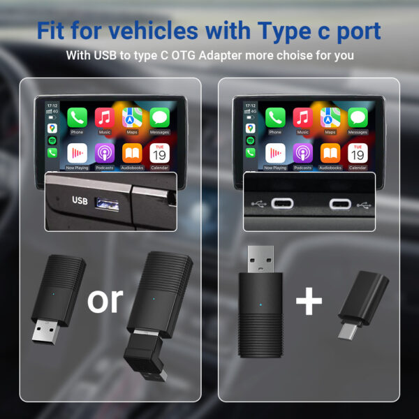 Original Car Wired To Wireless Carplay Box Android Auto – Image 4