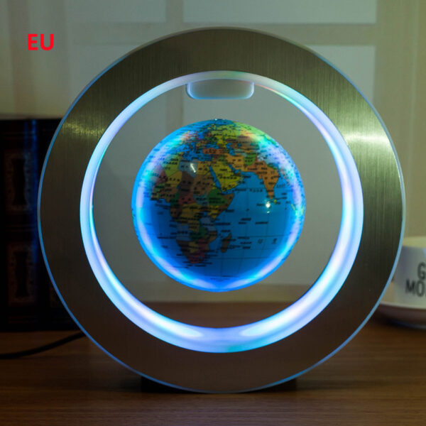 Round LED World Map Floating Globe Magnetic Levitation Light Anti Gravity Magic – Image 5