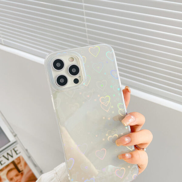 Laser Colorful Love For Double-sided Coated Silicone Phone Case – Image 4