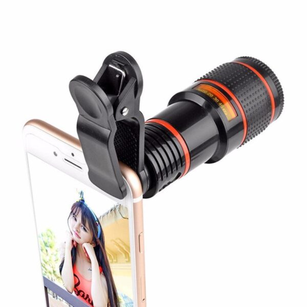 HD 8X Clip On Optical Zoom Telescope Camera Lens For Universal Mobile Cell Phone – Image 5