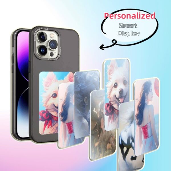 E-ink Screen Phone Case Unlimited Screen Projection Personalized Phone Cover Battery Free New Designer Luxury Phone Case – Image 3