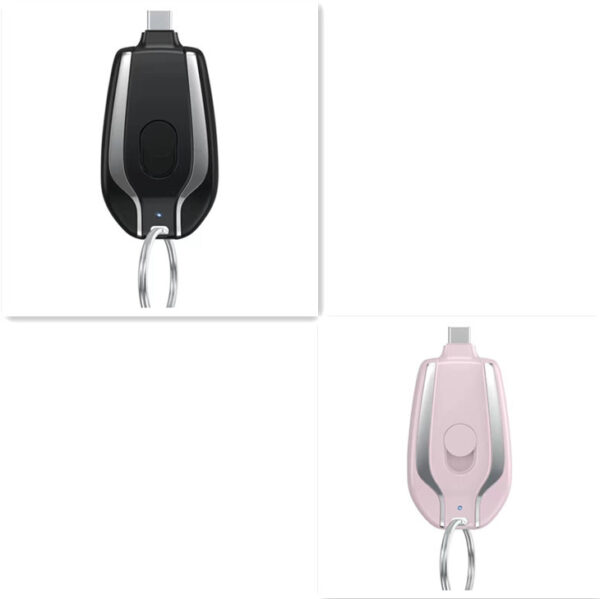 Keyring Charging Bank Wireless Portable 1500 Mah Emergency Power Supply Telescopic Small Mobile Power Supply – Image 2